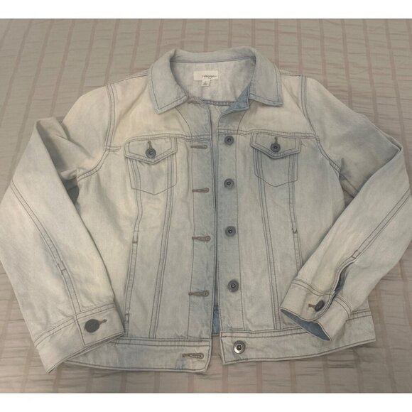 Halogen Bleached-Out Wash Denim Jacket, Size: MP - Picture 9 of 11